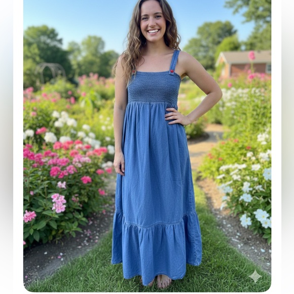 Indigo Rising Dresses & Skirts - Indigo Rising Blue Sleeveless Maxi Dress